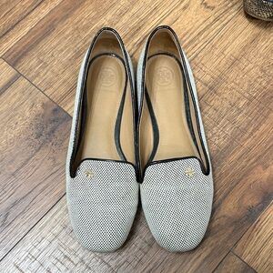 Tory Burch Women's Black and Cream Flats